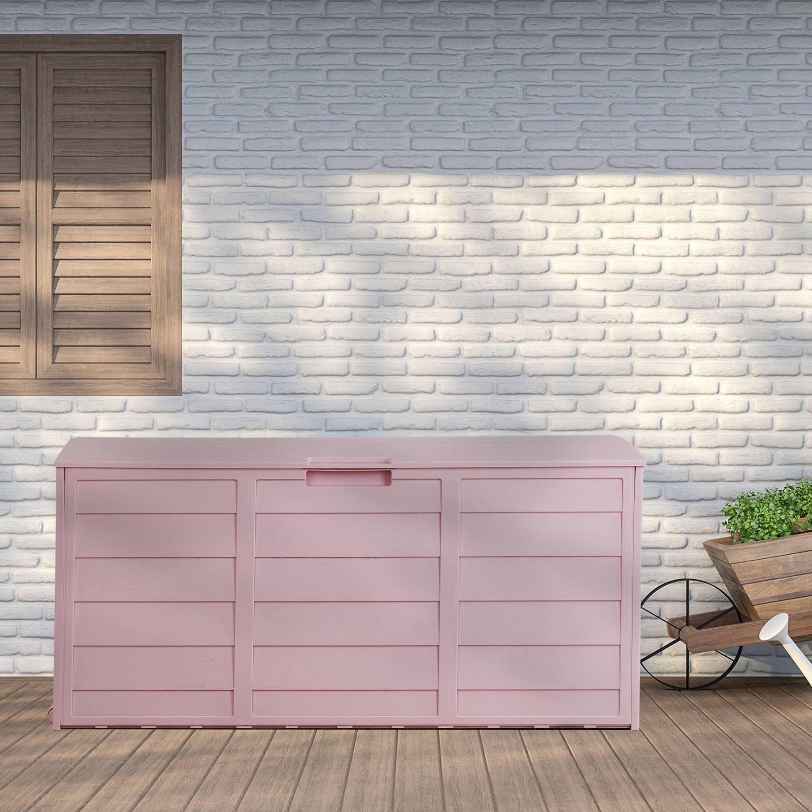 Plastic Outdoor Yard Storage Box – Weatherproof Garden Storage